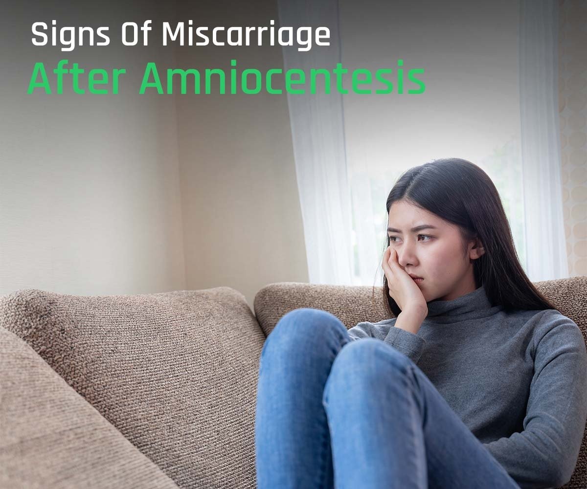 Signs of miscarriage after amniocentesis