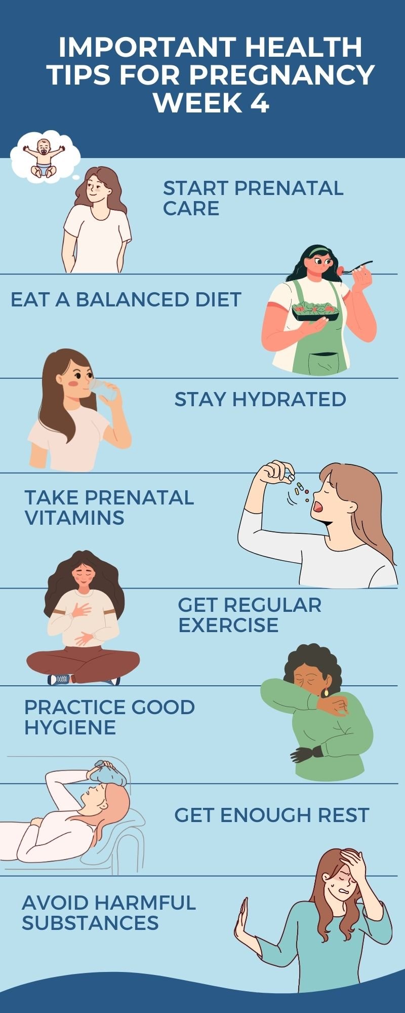 important health tips - week 4 pregnancy