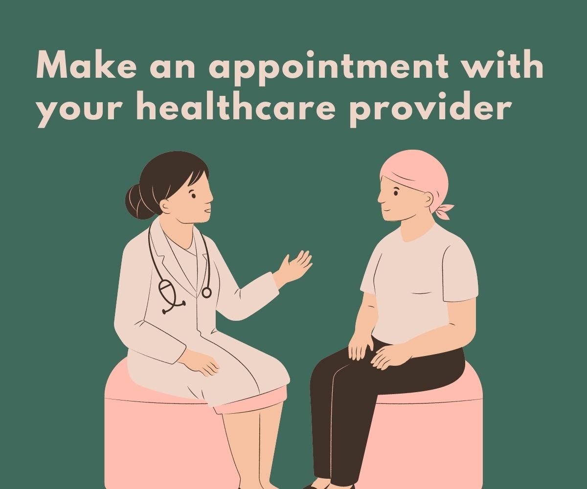 appointment with healthcare provider