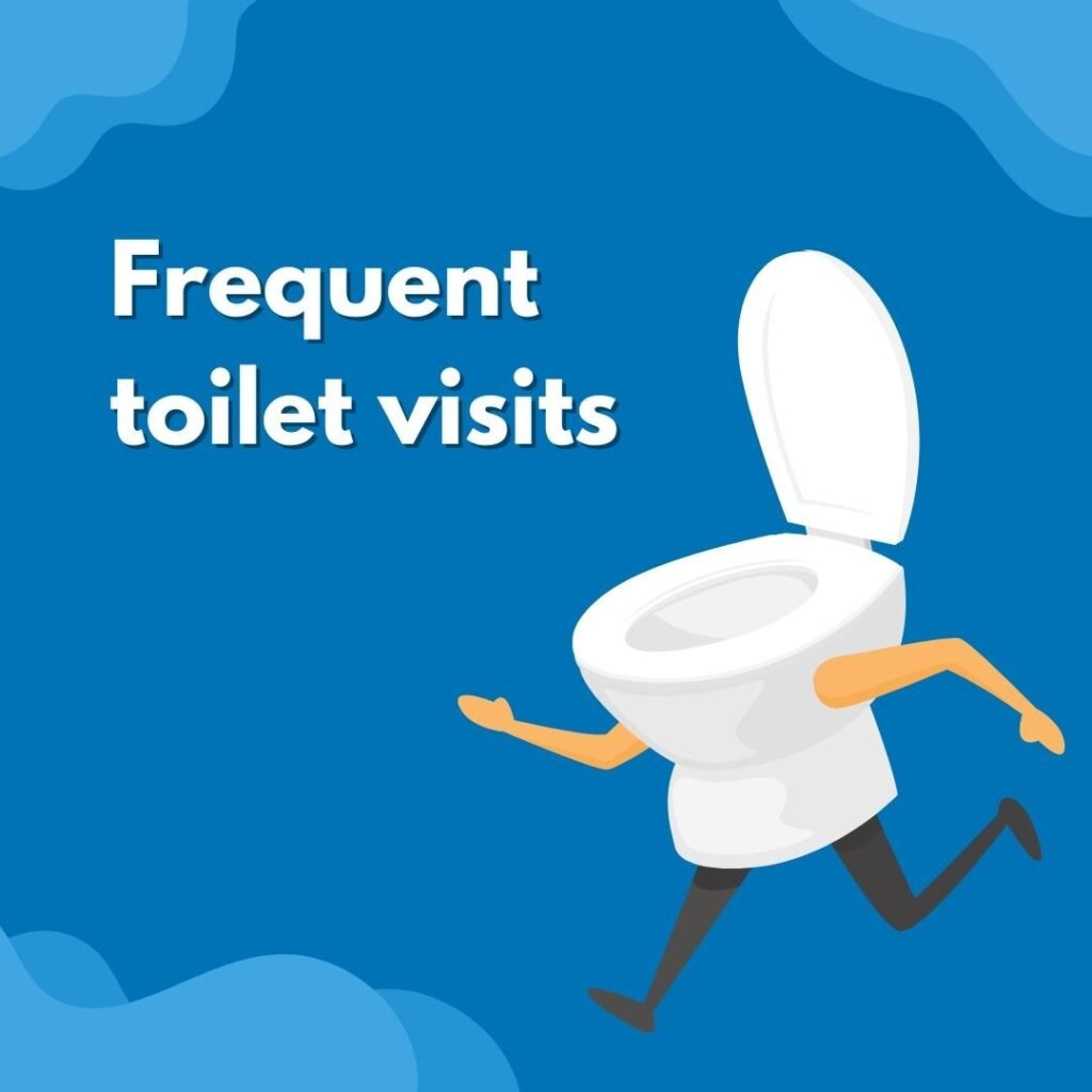 Frequent toilet visits