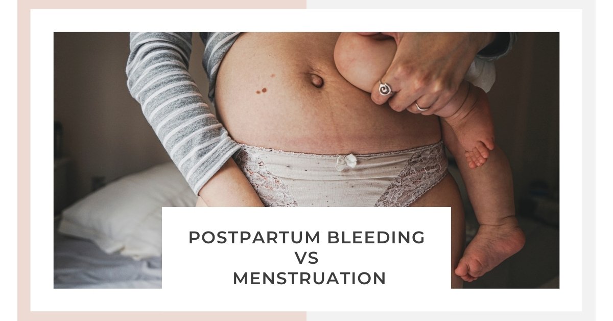 postpartum bleeding vs menstruation