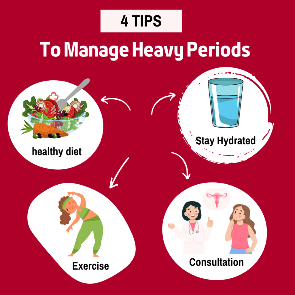 Tips to manage heavy periods