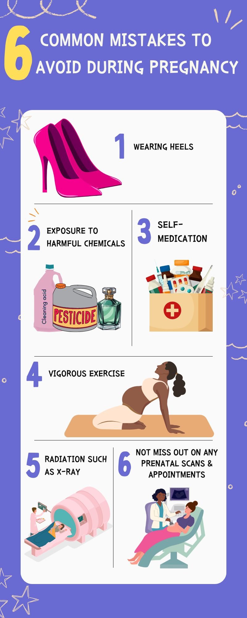 6 mistakes to avoid during pregnancy