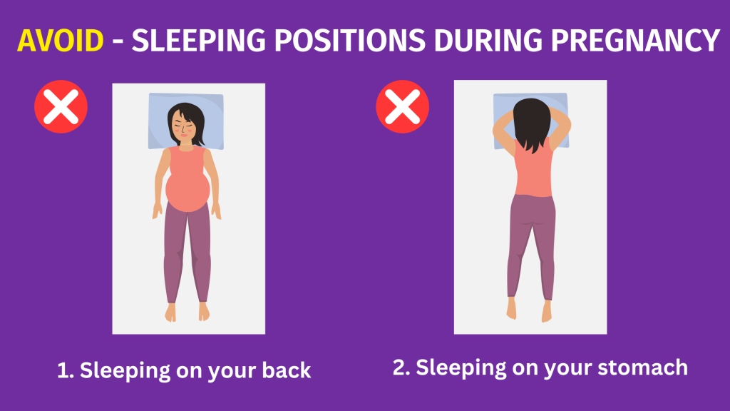 Avoid - Sleeping Positions during Pregnancy