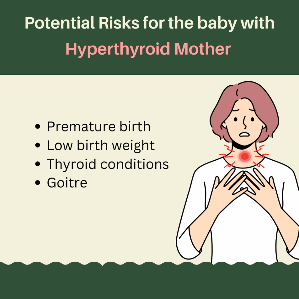 Potential Risks for the baby with Hyperthyroid Mother